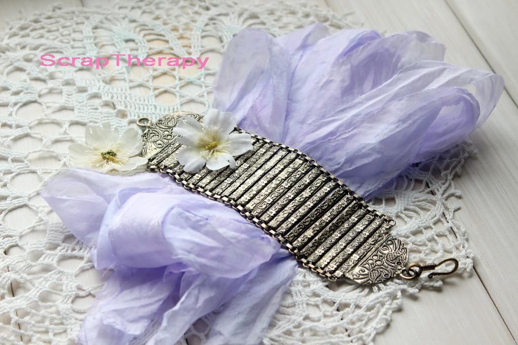 *Лента шелковая №3/шифон-нат/90*3