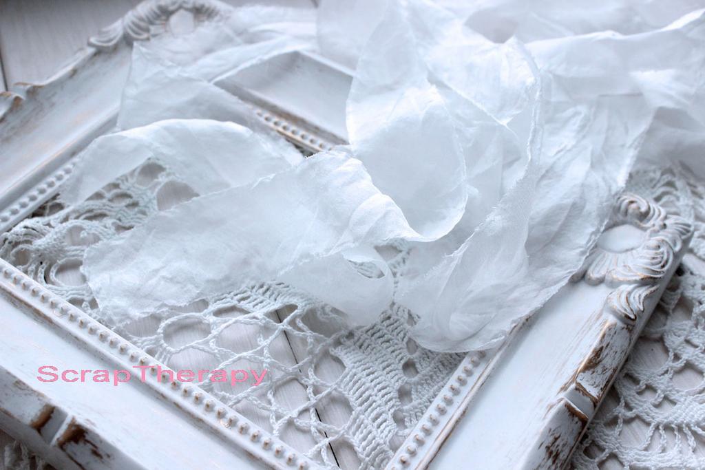 *Лента шелковая №2/шифон-нат/90*4