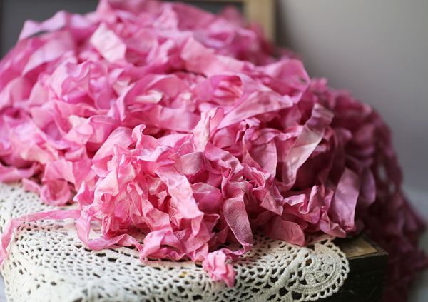 шебби-лента роза