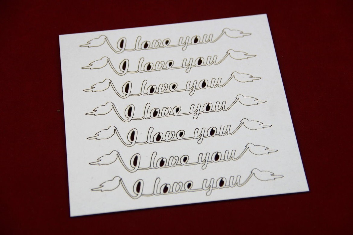 Scrapiniec,чипборд,гирлянда_I Love You
