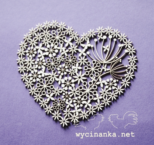 Wycinanka,чипборд,сердечко_ажур