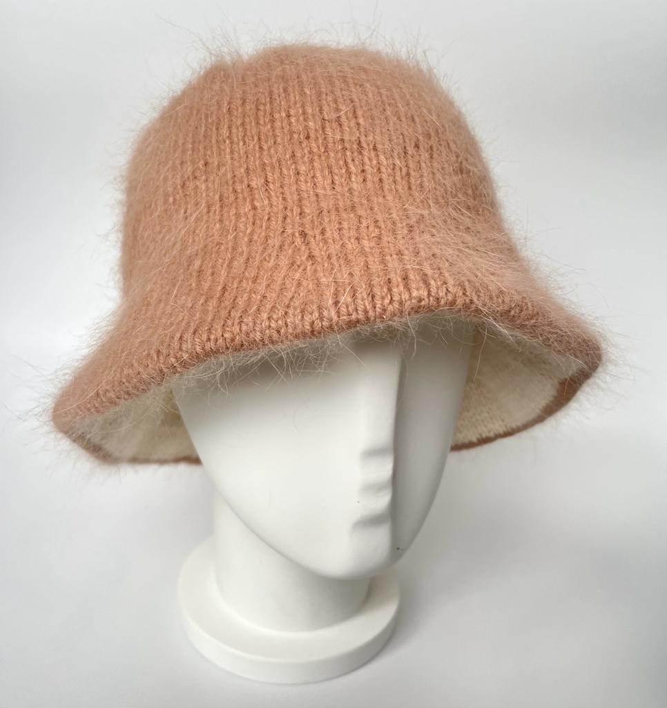 панама "ДВОЙНАЯ ТЕПЛАЯ" мастер-класс по вязанию спицами