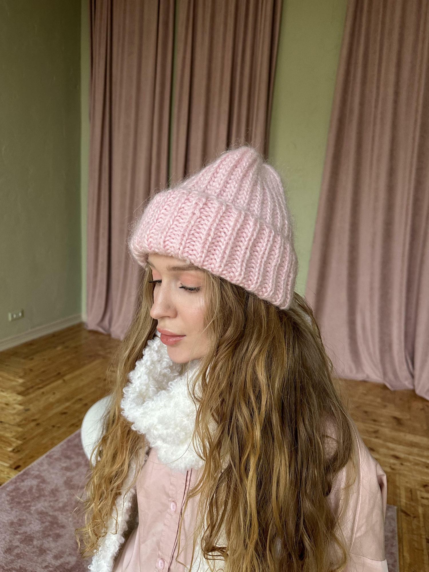 Мохеровая шапка