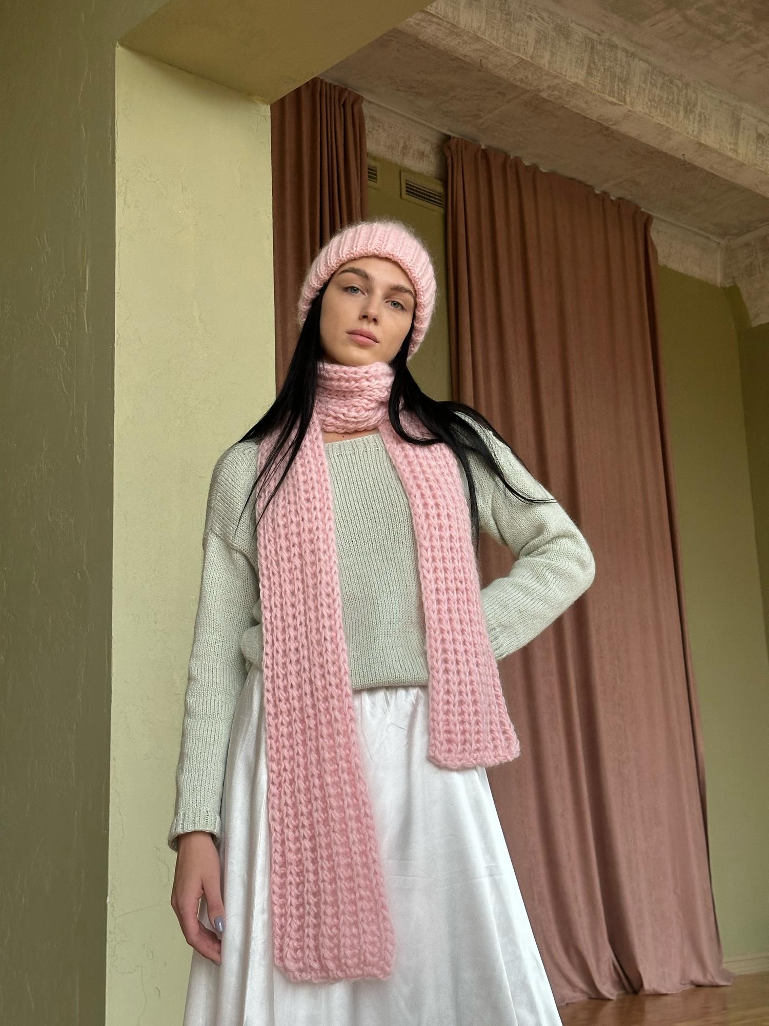 Мохеровый шарф