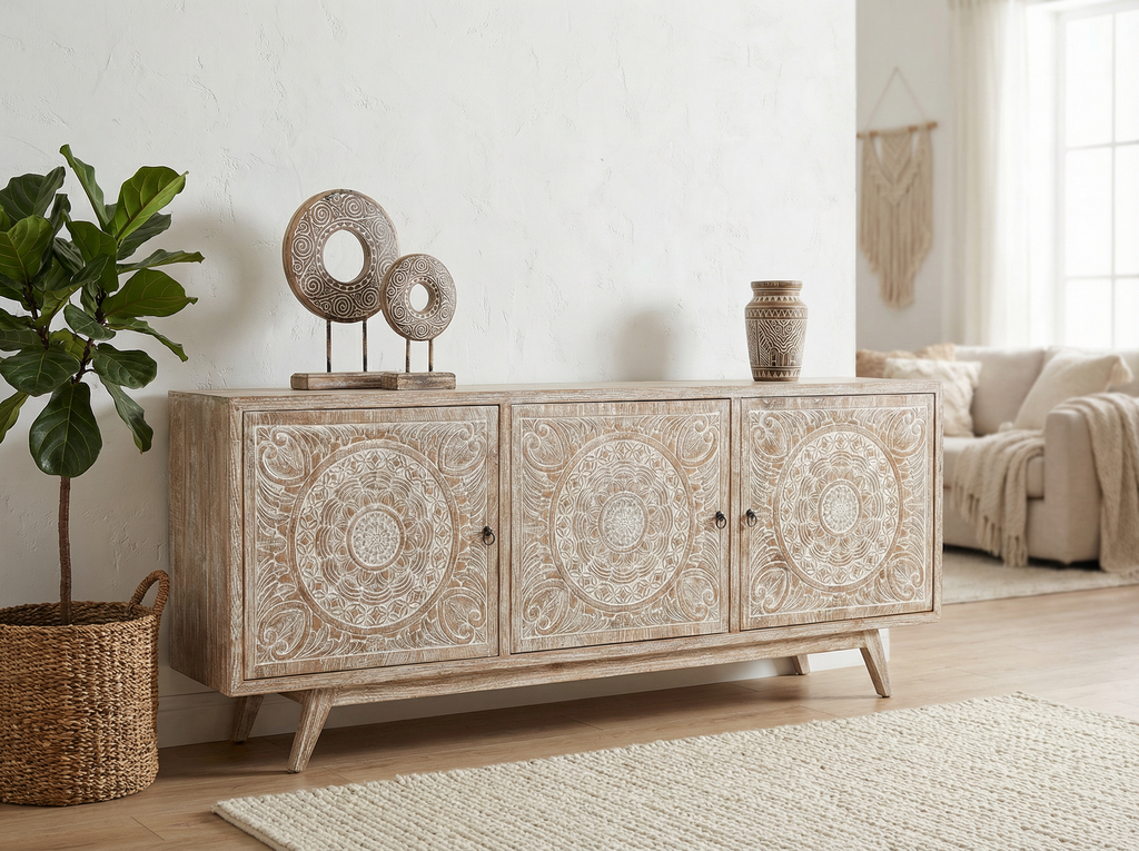 Комод резной 200см