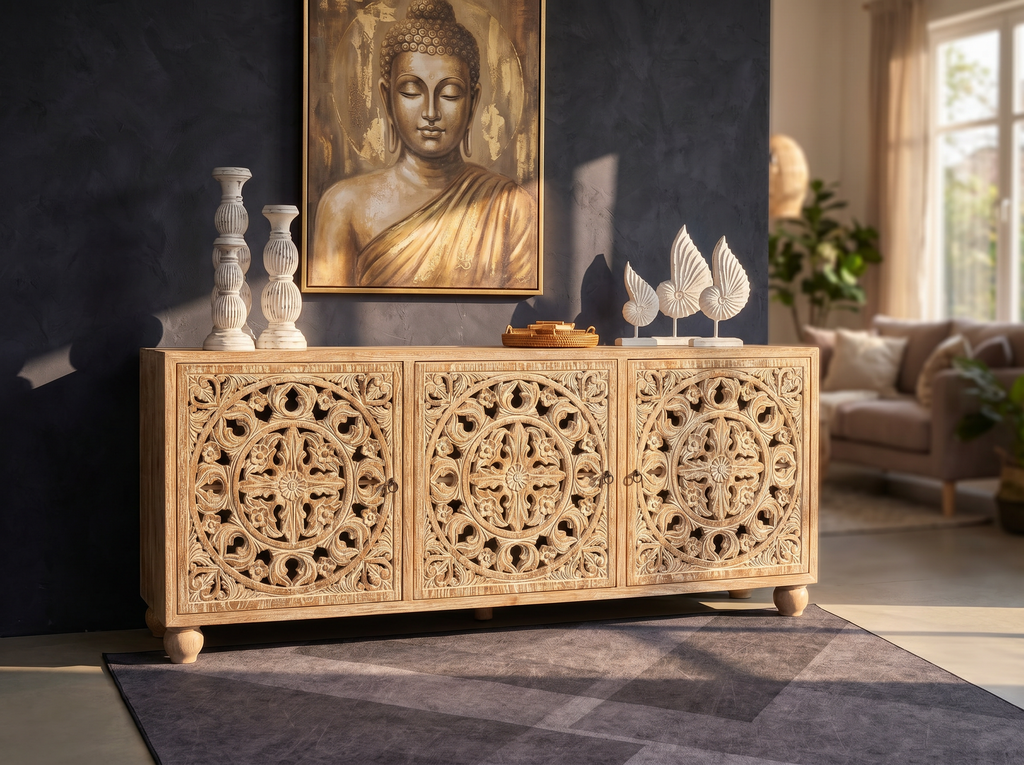 Комод резной сквозной 200см