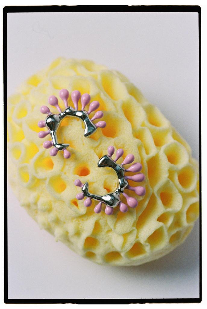 Серьги Бактерия (эмаль, цвета)