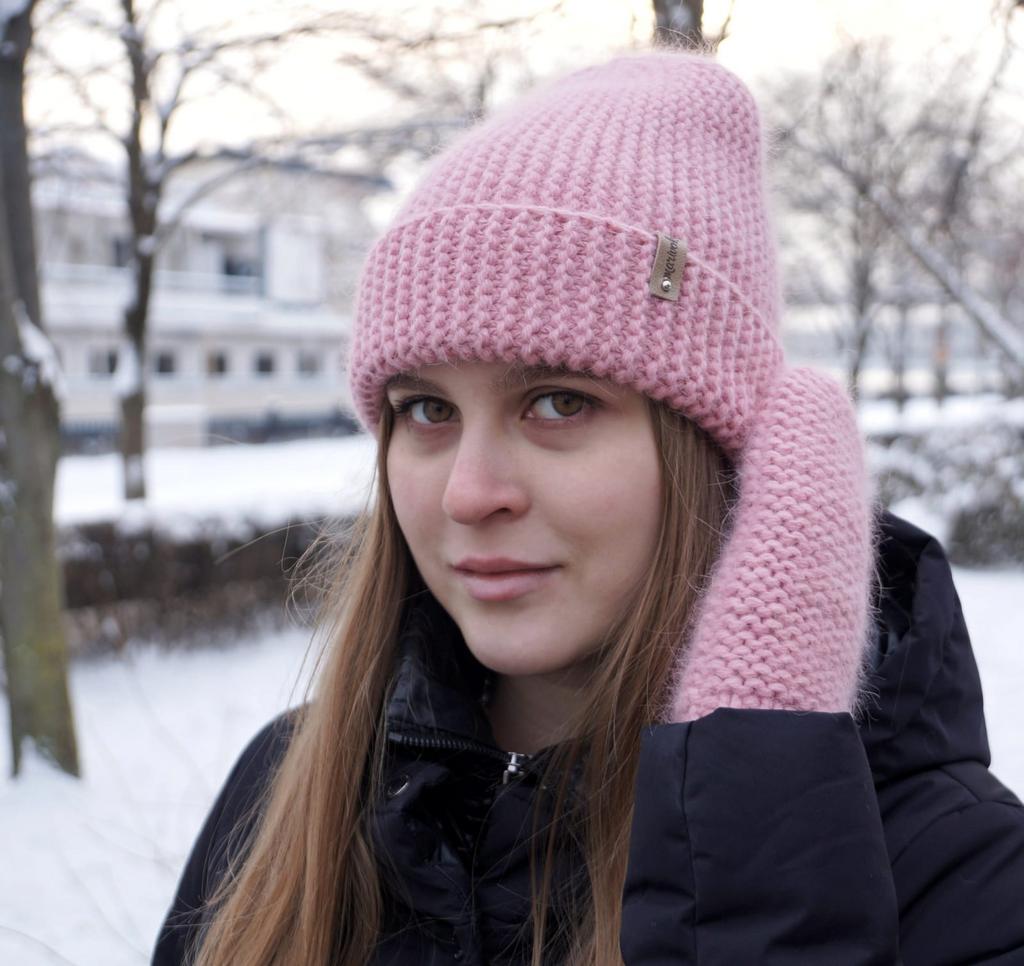 Комплект: шапка бини, снуд