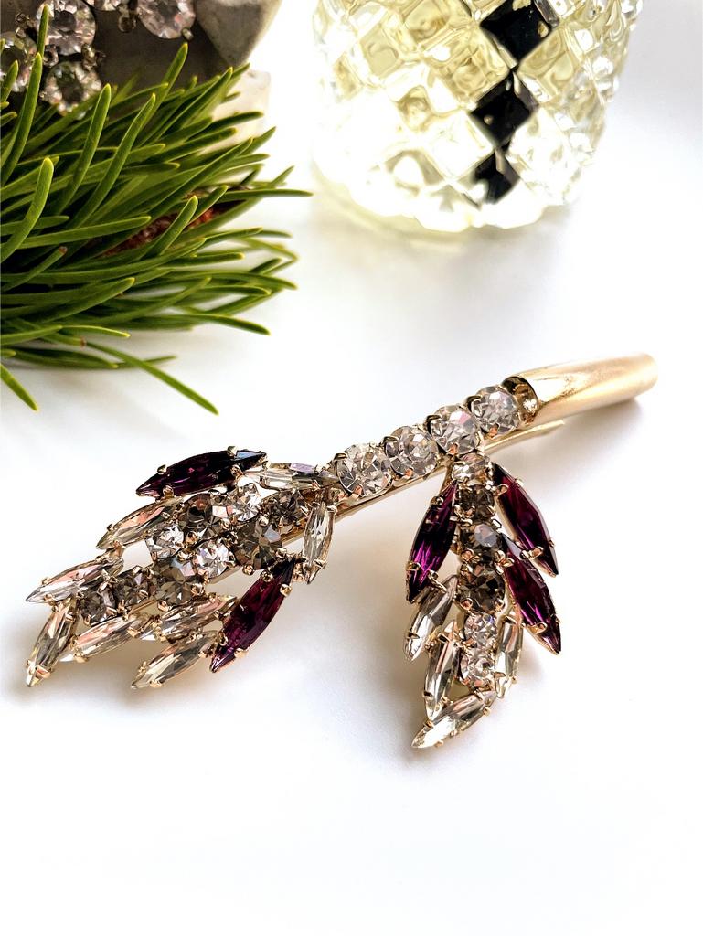 Заколка с кристаллами