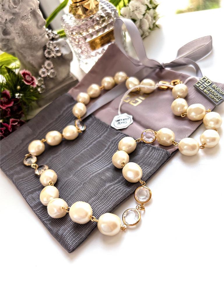 Колье с жемчугом и безелем