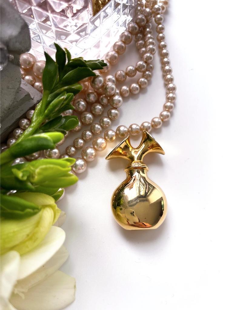 Брошь парфюмерный флакон