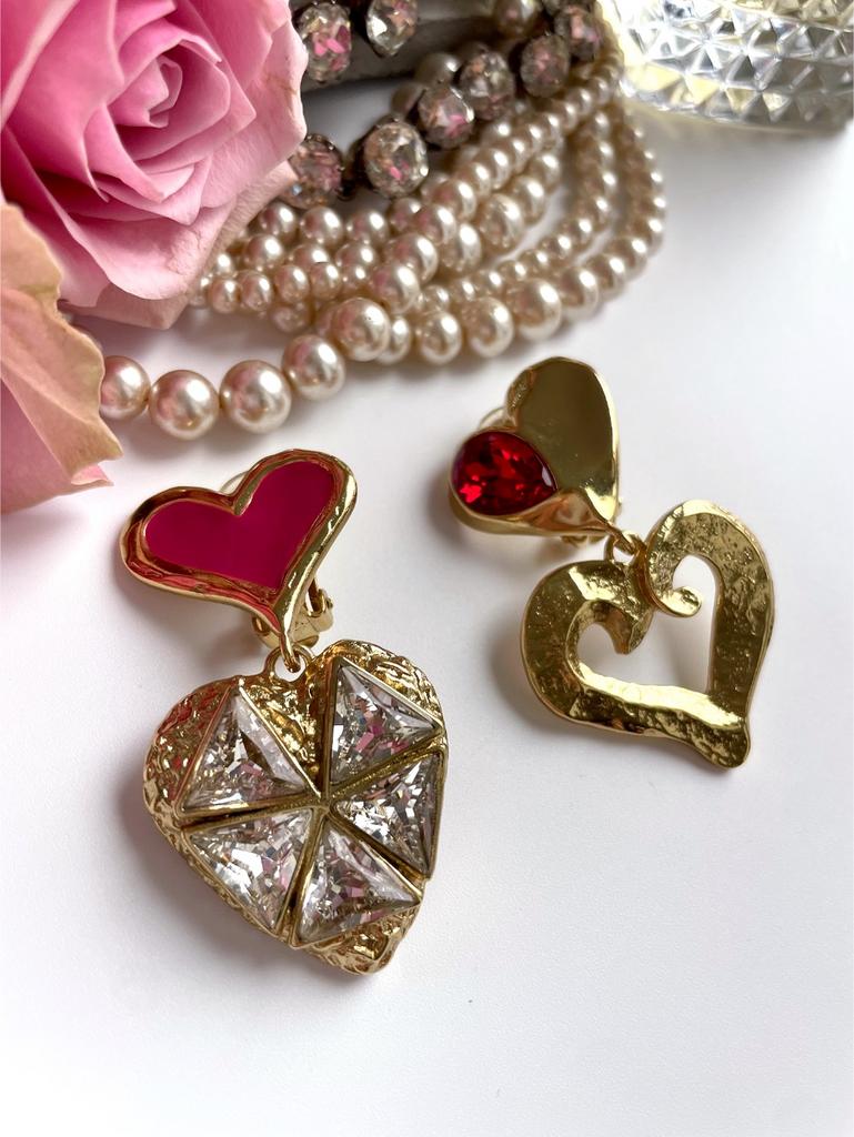 Асимметричные клипсы сердечки