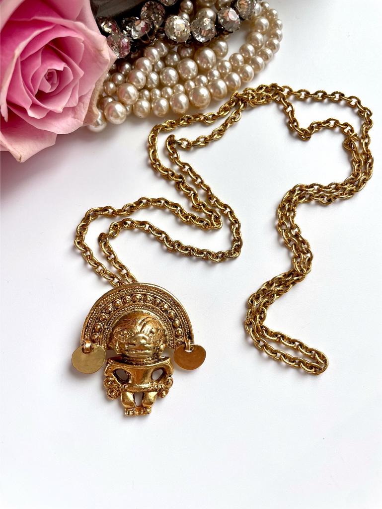 Кулон в виде ацтека