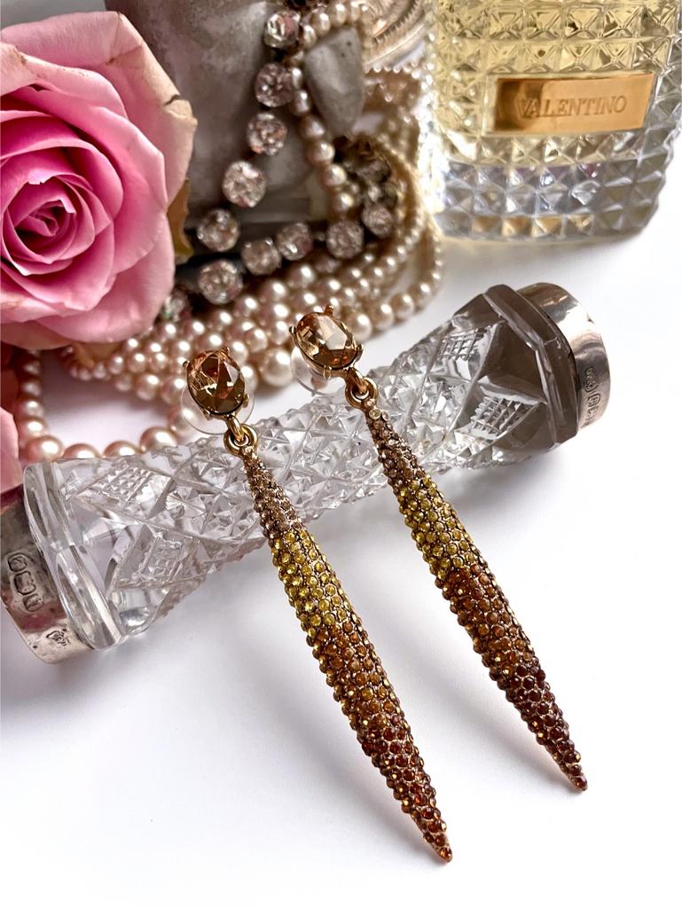 Серьги в осенних оттенках