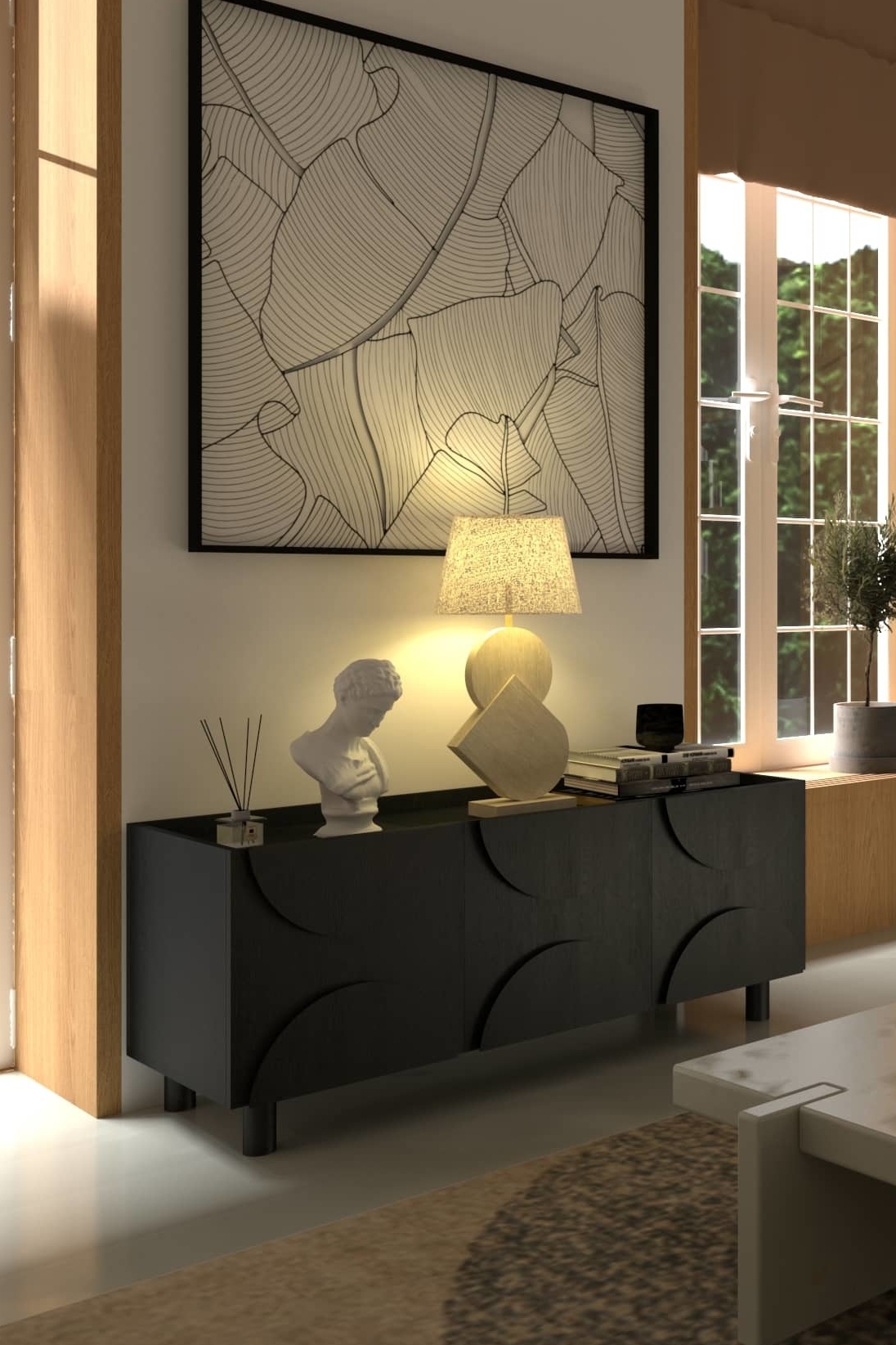 Тв тумба Пластика 2 - авторская мебель на заказ | DEVIDESIGN