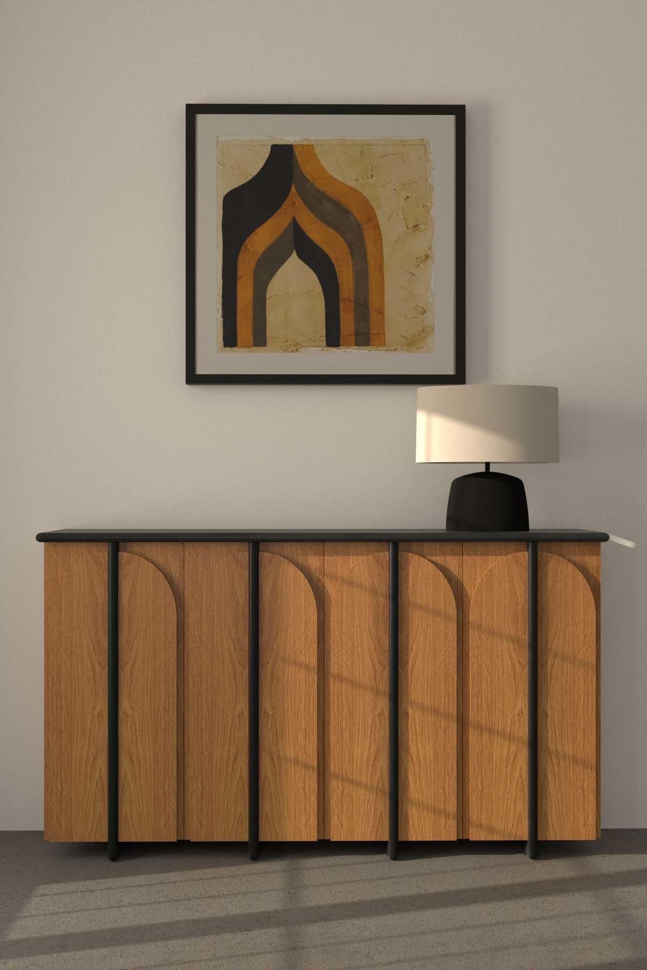 Авторская консоль Свод 01 из натуральных материалов на заказ