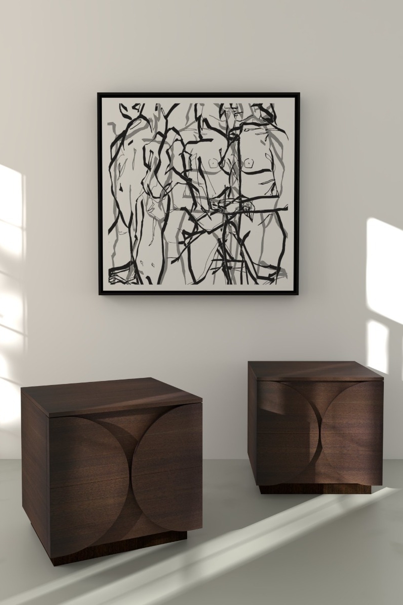 Тумба прикроватная Пластика 03