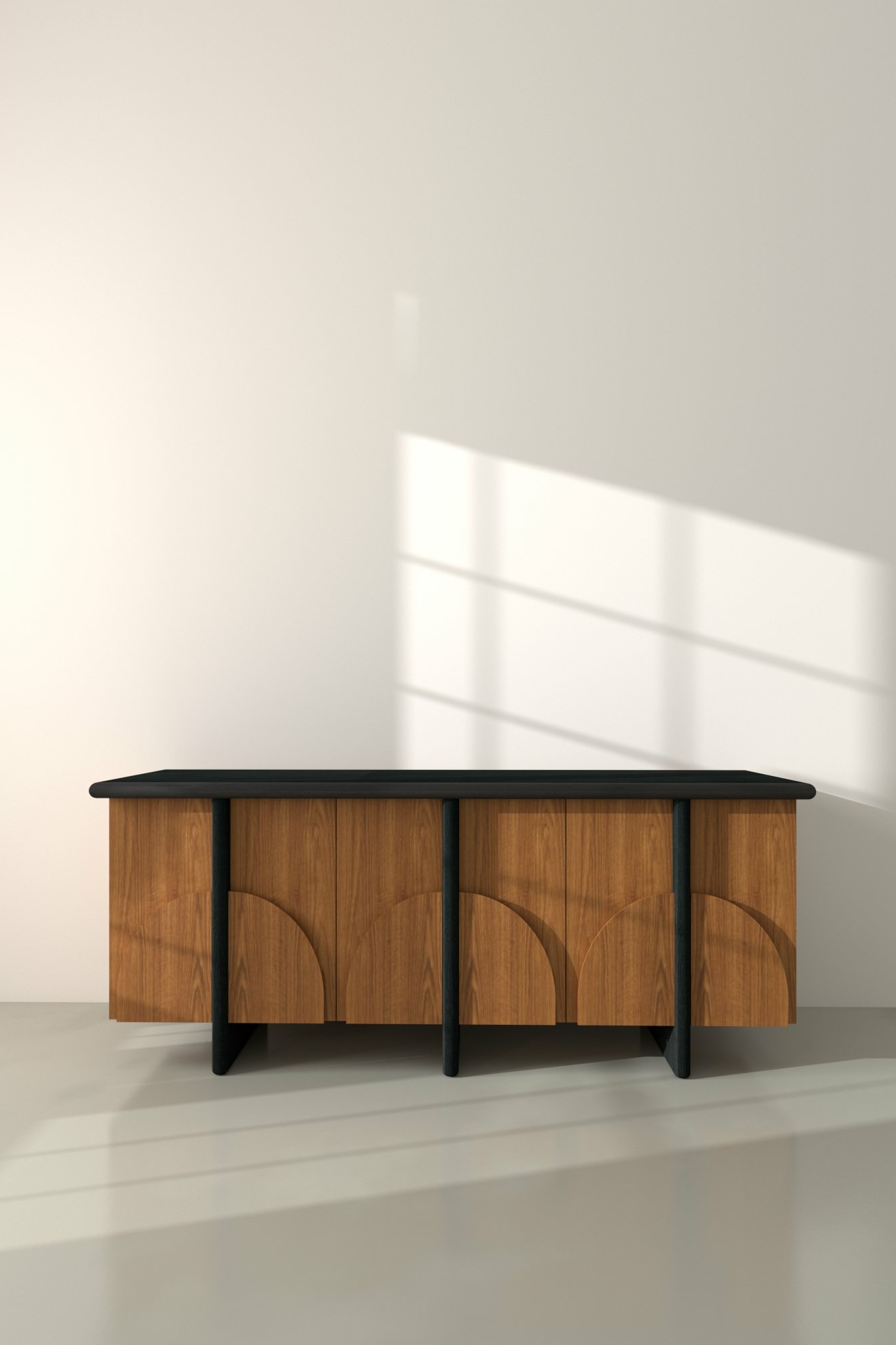 Дизайнерский комод с распашными дверцами на заказ