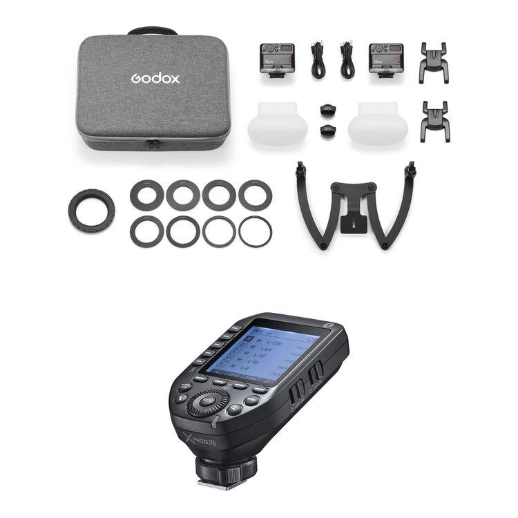 Комплект импульсных осветителей Godox MF12-DKN  для Nikon