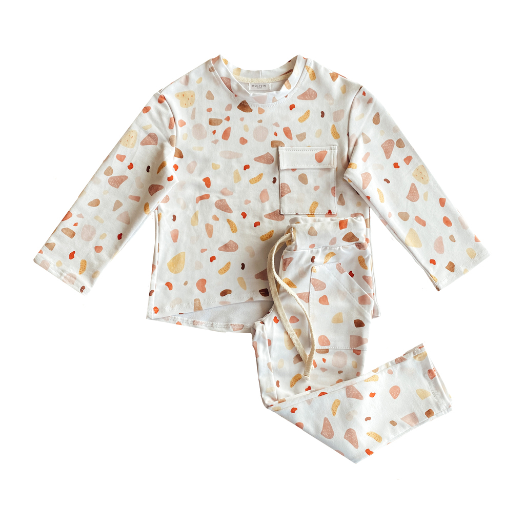 Terrazzo Print Outfit Set