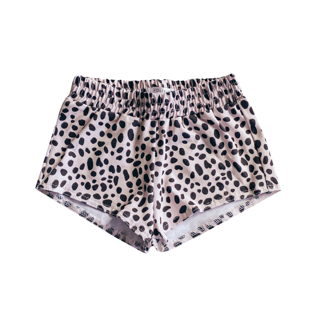 Stains Print Cotton Shorts