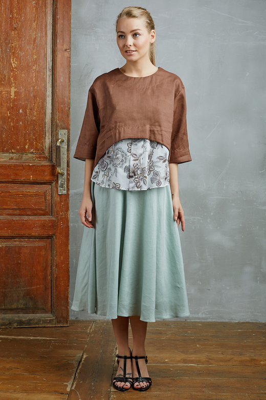 Блуза "Та самая", шоколад