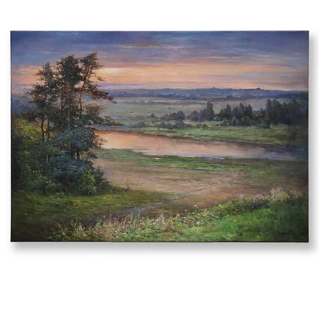 На закате 50х70 холст масло