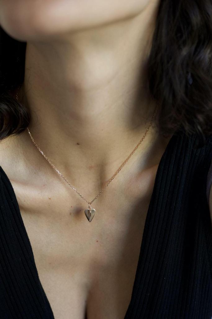 ПОДВЕСКА СЕРДЦЕ С ПОЗОЛОТОЙ