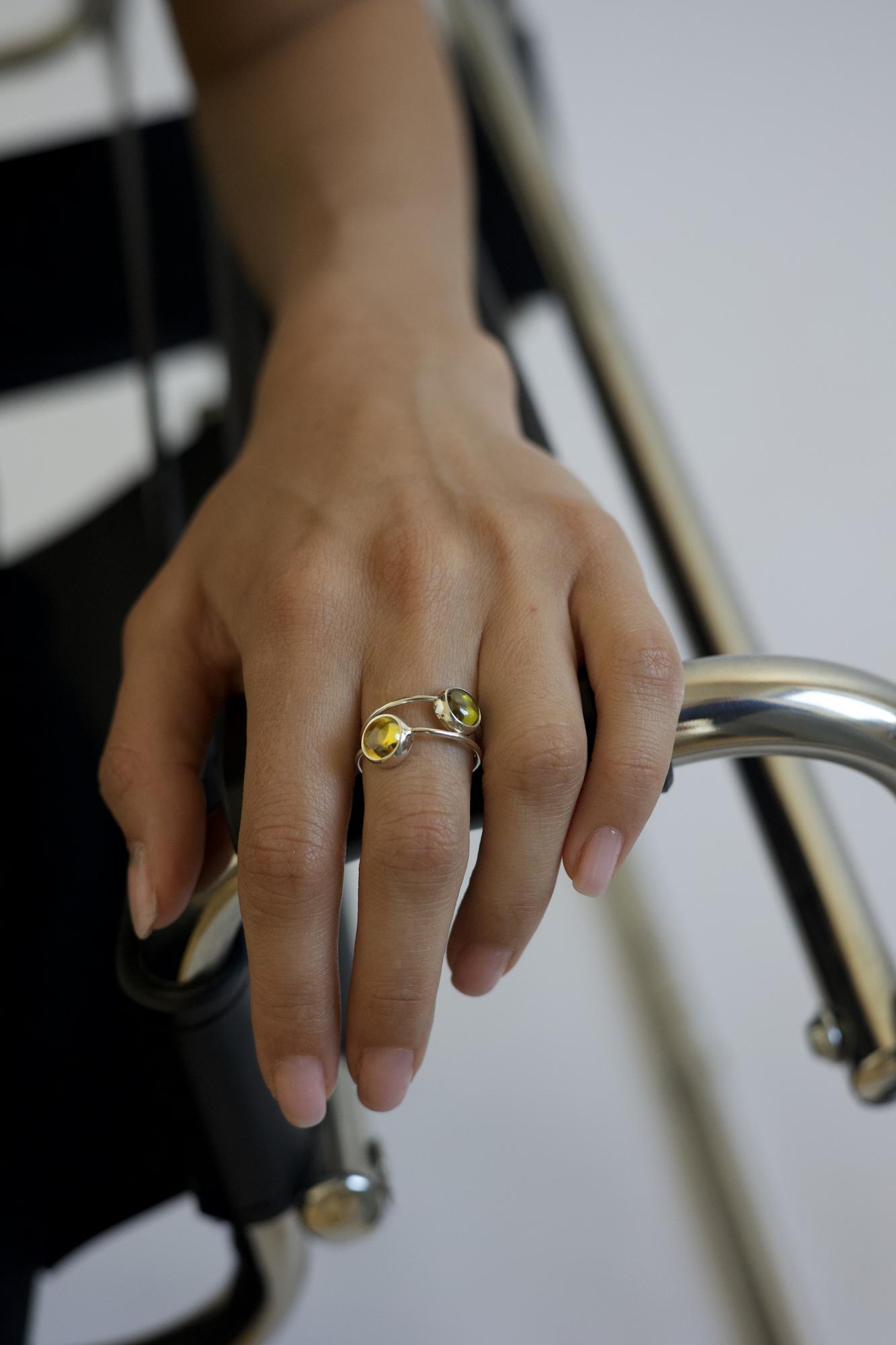 КОЛЬЦО С ЖЕЛТЫМ ФИАНИТОМ