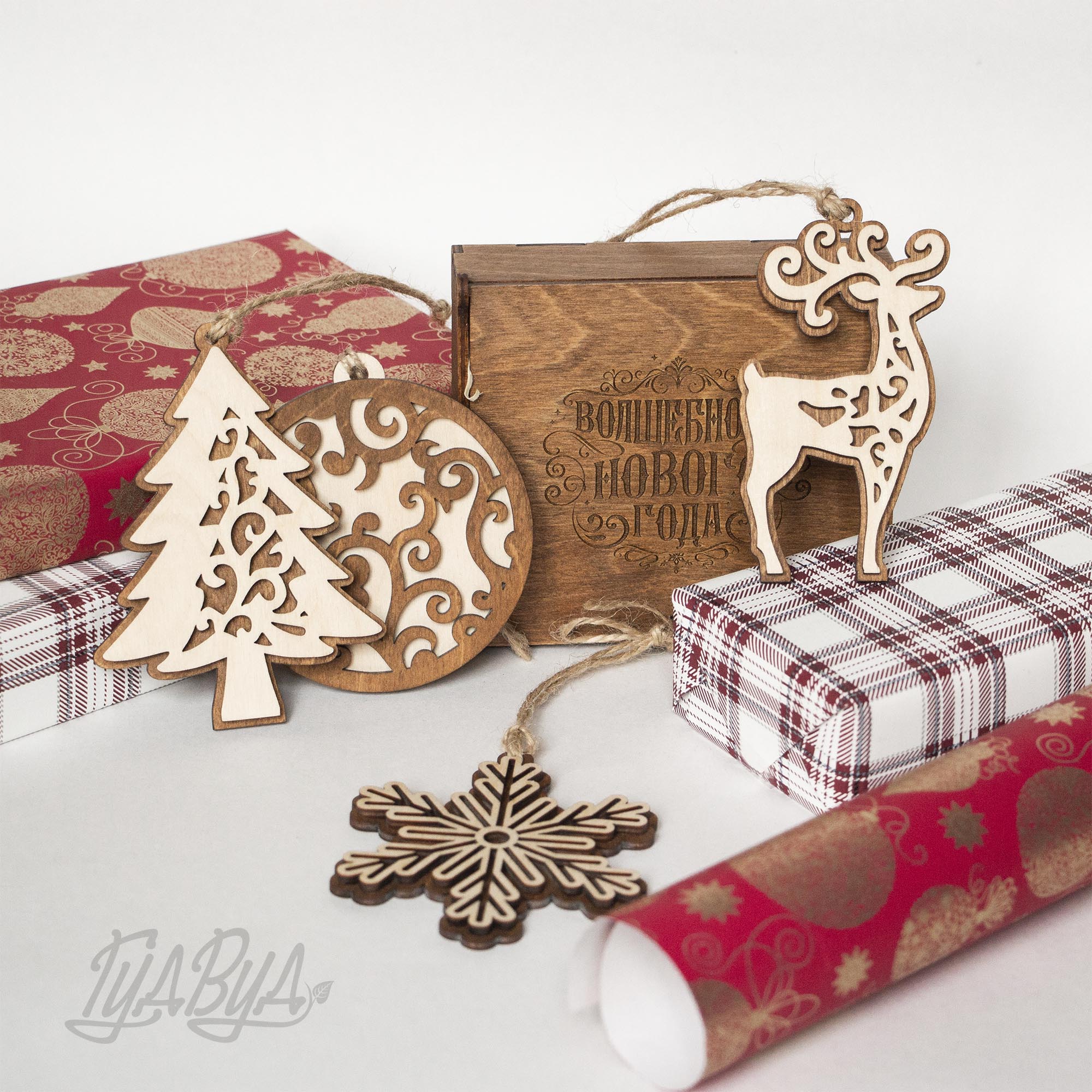 Набор украшений "Новогодняя сказка" в коробочке