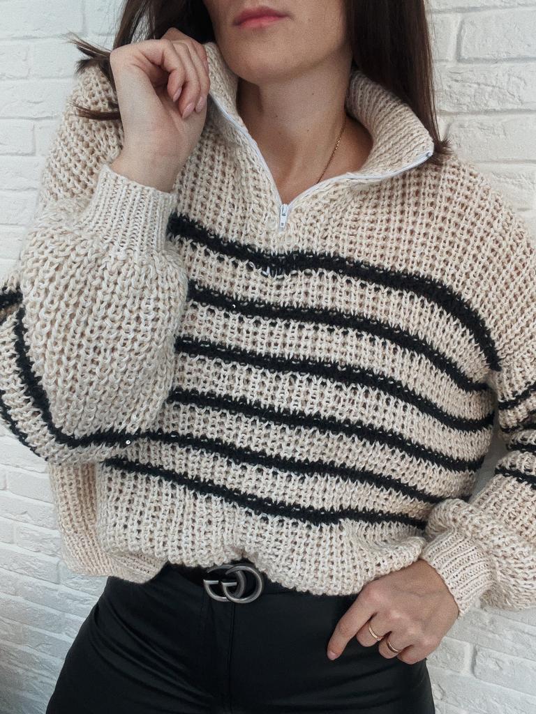 Cвитер с молнией СИТИ