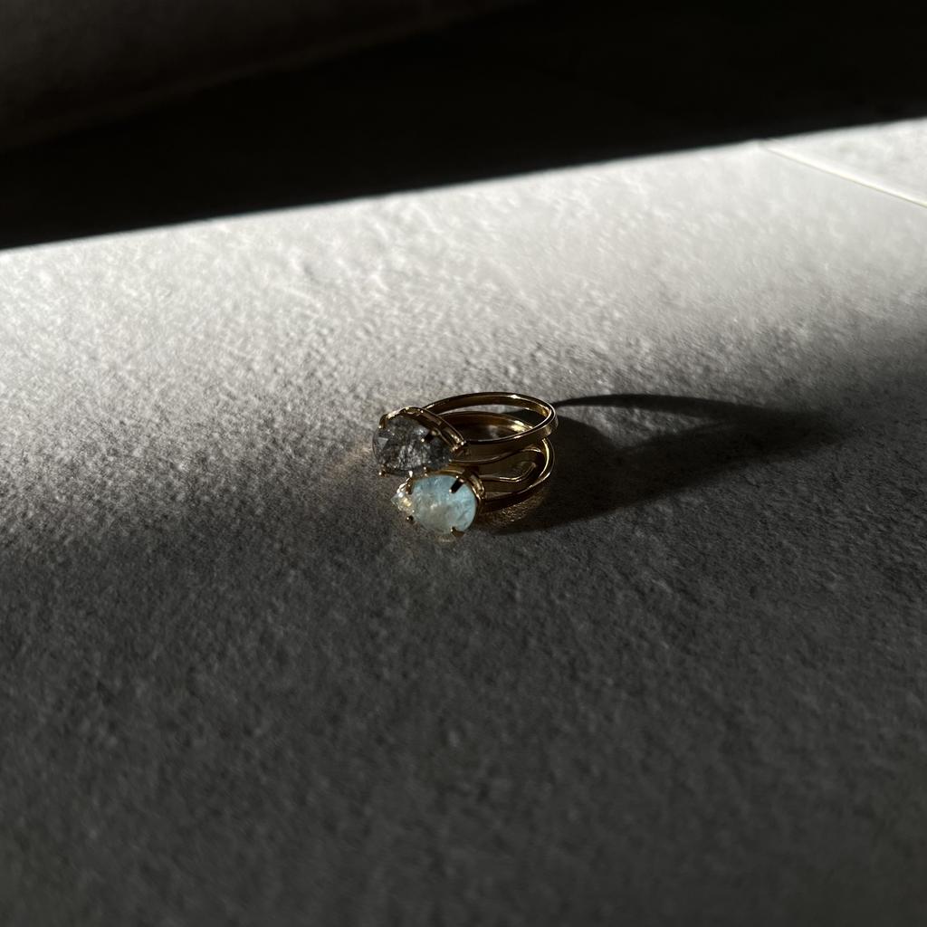 Кольцо QUARTZ & AQUAMARINE COLLECTION
