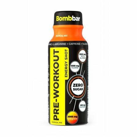 Bombbar Pre-Workout Energy Shot, Предтренировочный шот Bombbar Pro 100 мл