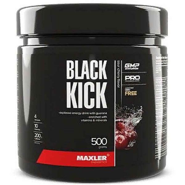 Изотоник MAXLER Black Kick с кофеином и гуараной в порошке 500 гр