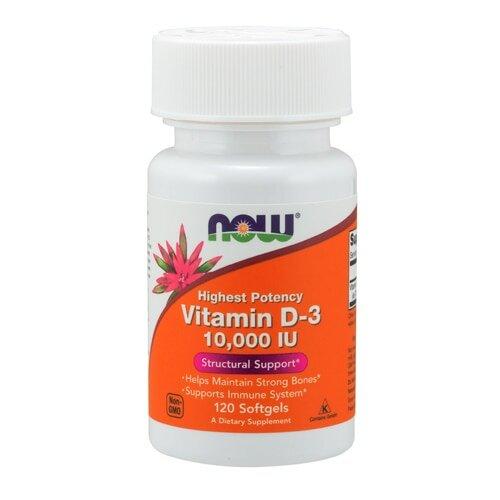 Витамин Д3 NOW Vitamin D-3 10000 МЕ 120 caps