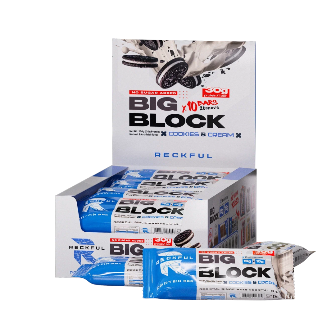 Протеиновые батончики Reckful Big Block 100g