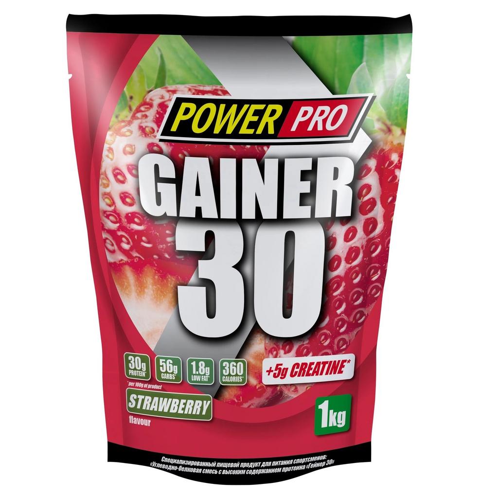 Высокобелковый гейнер POWER PRO "Gainer 30" с креатином 1000г