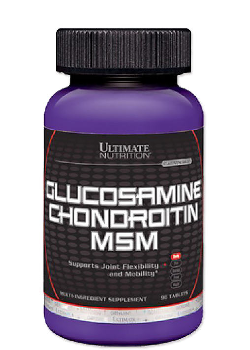 Ultimate Nutrition Glucosamine&Chondroitin&MSM Глюкозамин Хондроитин+МСМ 90 таб