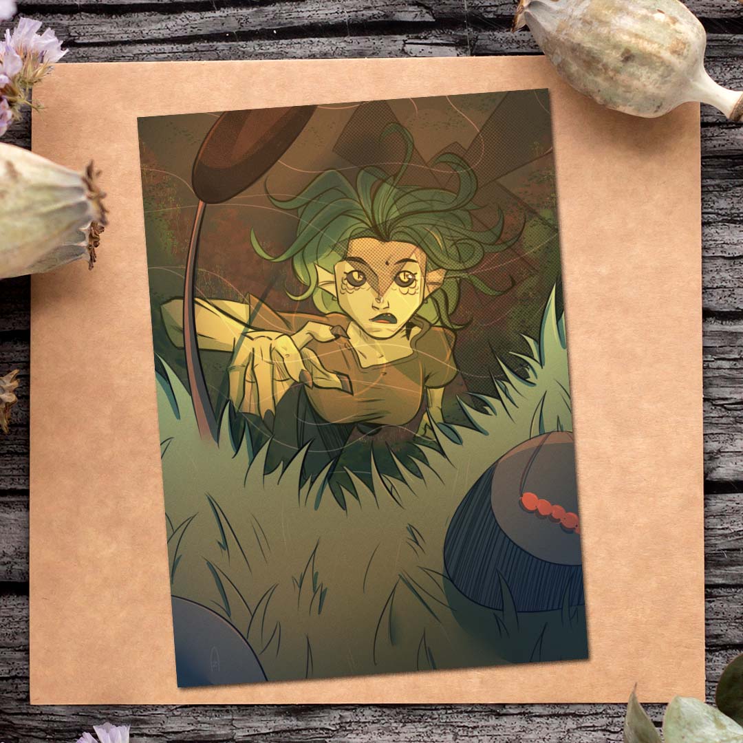 #98 — Почтовая открытка «О смерти и рябине»