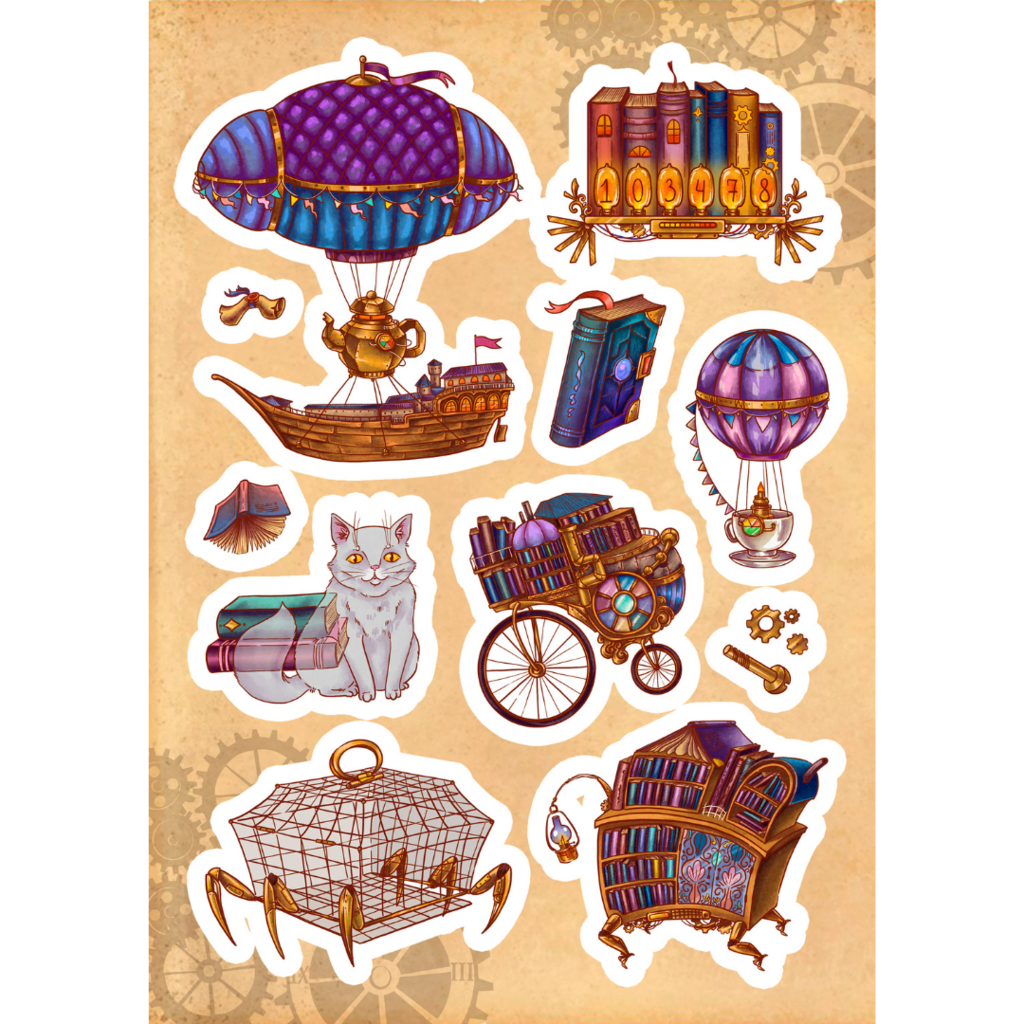 Стикеры "Ходячие библиотеки" А5