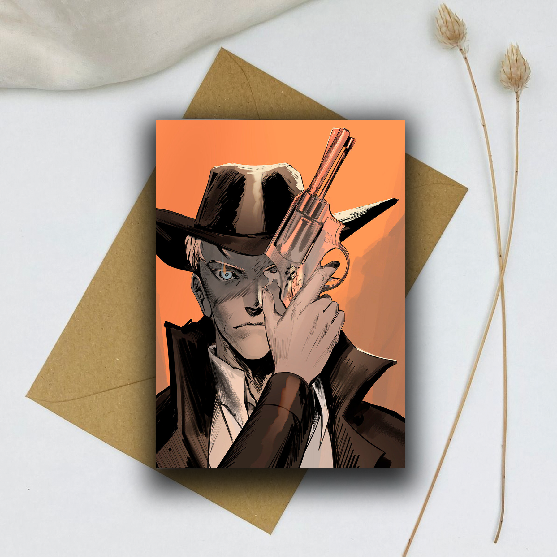 Почтовая открытка «Любимые цифры Шерифа»