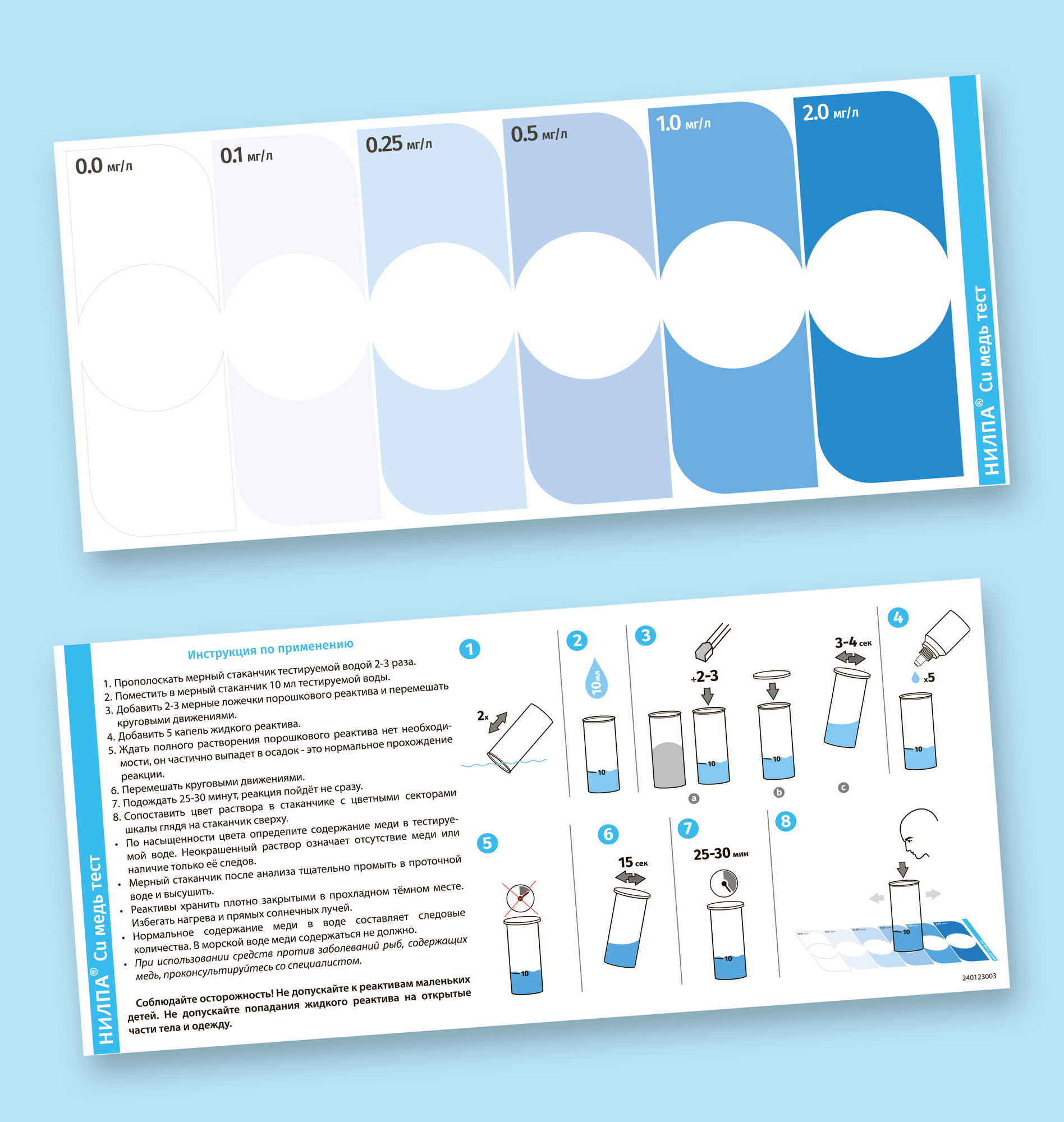 Тест НИЛПА® Cu на медь