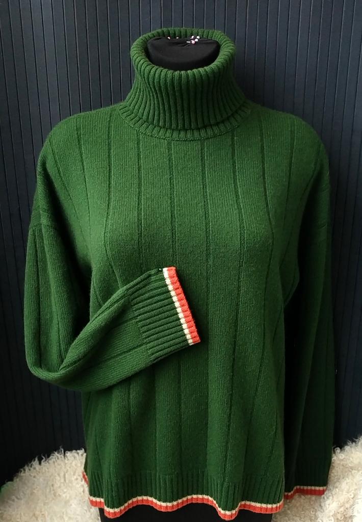 Свитер из кашемира женский Зеленый