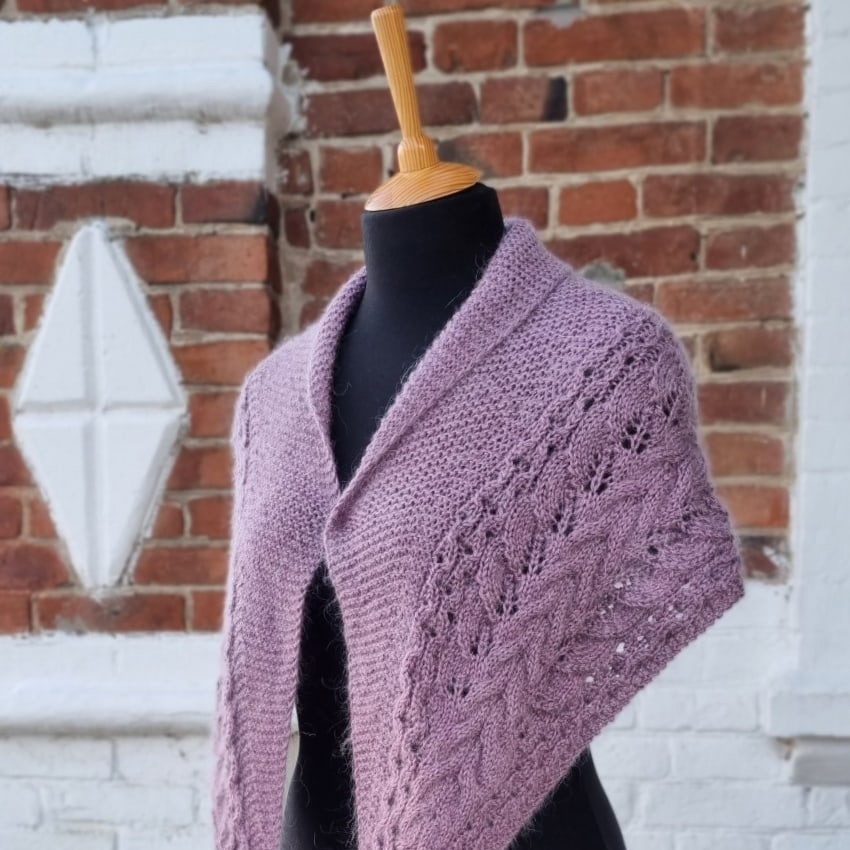 шаль фишю спицами схема и описание