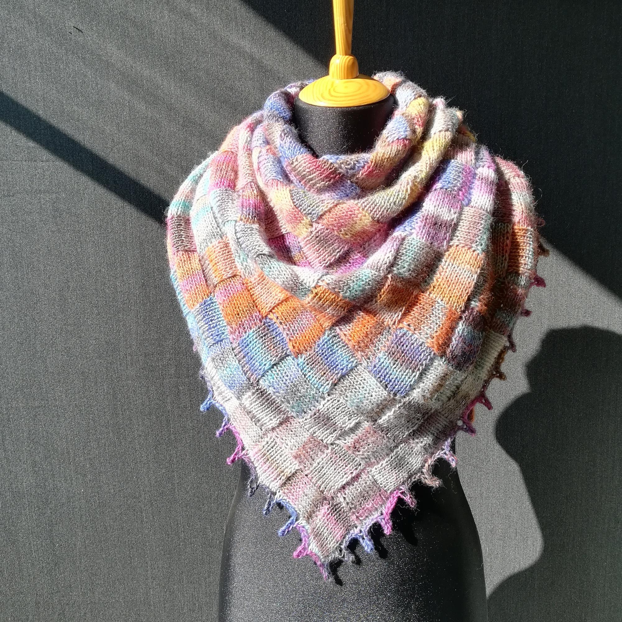 шаль энтрелак схема и инструкция pdf