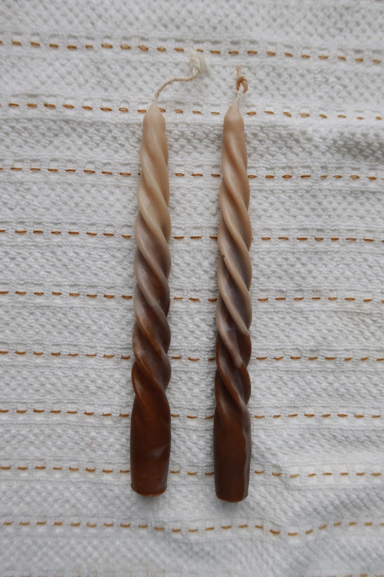 Свечи Twist Slim кофейно-шоколадные, 2 шт