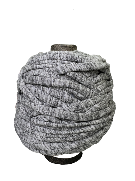 Трикотажная пряжа вторичного производства, 500 гр., цвет "Искрящийся серый"