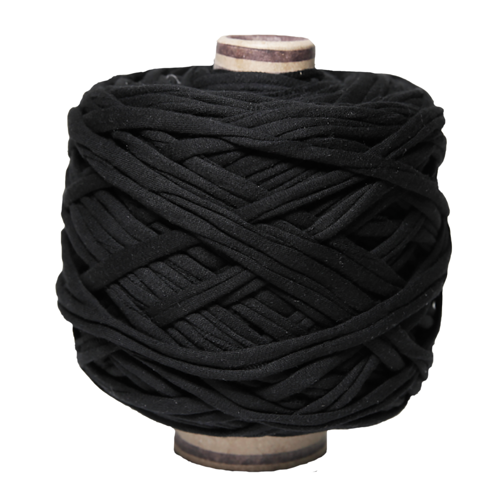 Трикотажная пряжа вторичного производства, 500 гр., цвет "Чёрный"