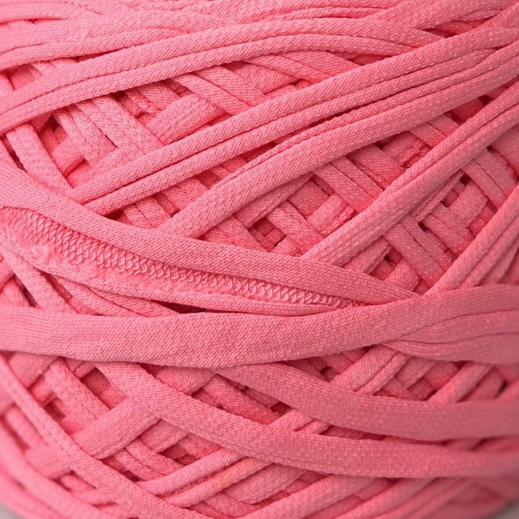 Трикотажная пряжа вторичного производства, 500 гр., цвет "Коралл"