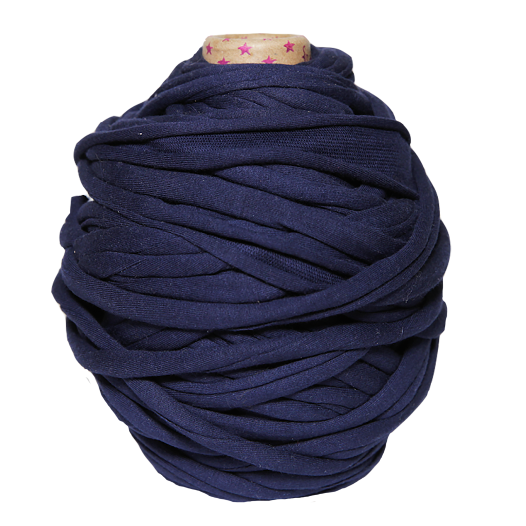 Трикотажная пряжа вторичного производства, 500 гр., цвет "Тёмно-синий"